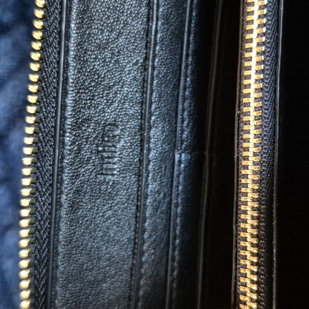 Floral Black Tri-Zippered Wallet From Indigo, New With Tags - Picture 7 of 12